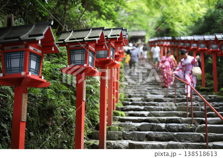 貴船神社参道 138518613