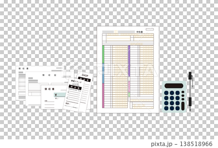 確定申告のイメージイラスト 138518966