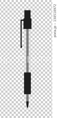 ノック式ボールペンのイラスト 138518972