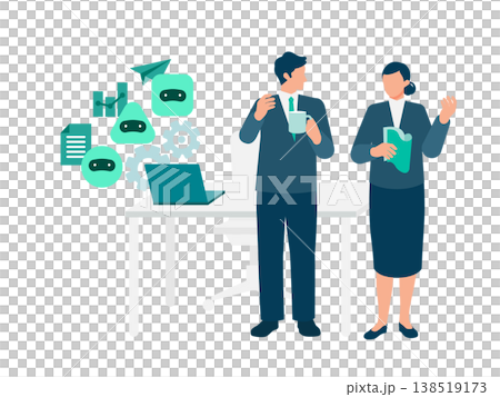 An image illustrating how AI multi-agent systems can automatically handle tasks in the background during a meeting, improving efficiency. An image illustrating how AI multi-agent systems can automatically handle tasks in the background during a meeting, improving efficiency. 138519173