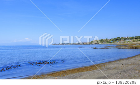 三浦半島の三戸浜海岸の春 138520208