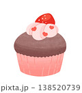 いちごのチョコカップケーキ 138520739