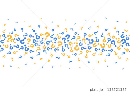 Question mark pattern background. Quiz and FAQ symbols in seamless design for mystery posters and questionnaire templates. Vector illustration Question mark pattern background. Quiz and FAQ symbols in seamless design for mystery posters and questionnaire templates. Vector illustration 138521385