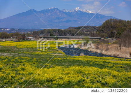 春の塩川と八ヶ岳連峰 春の塩川と八ヶ岳連峰 138522203