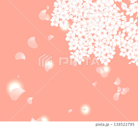 桜の花の壁紙イラスト 138522795