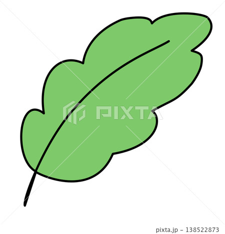 leaf of tree icon, cartoon style 138522873