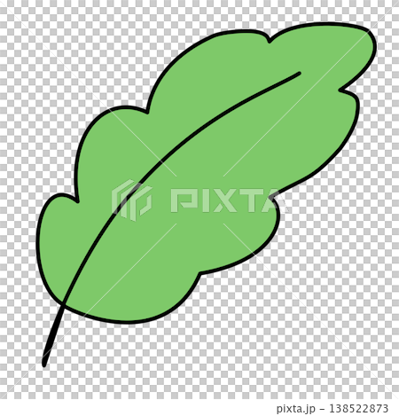 leaf of tree icon, cartoon style 138522873