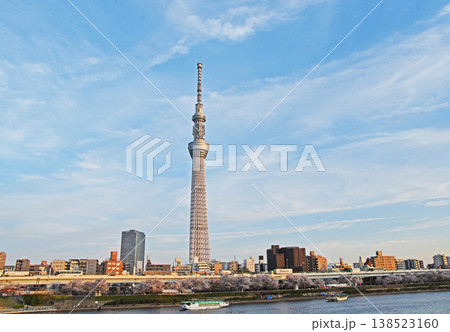 桜堤風景 桜堤風景 138523160