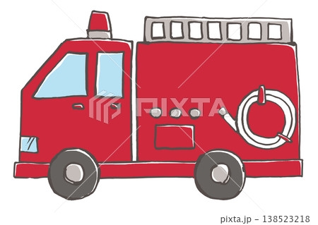 消防車のイラスト 消防車のイラスト 138523218