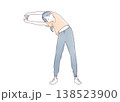 ストレッチする女性03 138523900