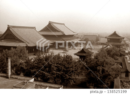 古写真　1956年　京都　東本願寺のパノラマ 138525199