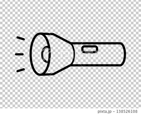懐中電灯のアイコン_ベクターイラスト 懐中電灯のアイコン_ベクターイラスト 138526108