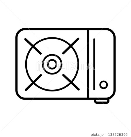カセットコンロのアイコン_ベクターイラスト 138526393