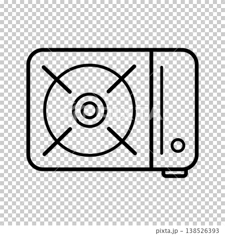 カセットコンロのアイコン_ベクターイラスト 138526393