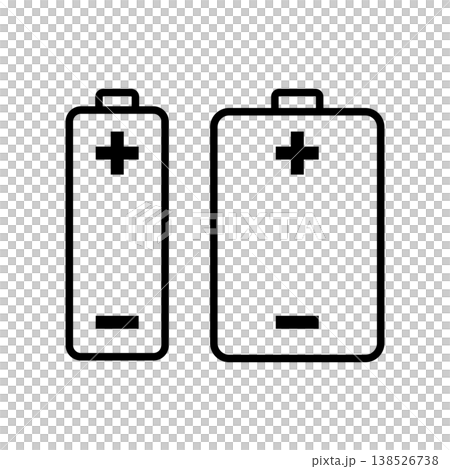 乾電池のアイコン_ベクターイラスト 乾電池のアイコン_ベクターイラスト 138526738