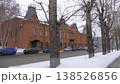 March 22 2026 Barnaul Russia Krasny Department Store early 20th century architectural monument covered in snow cold early spring cityscape urban architecture and winter atmosphere. 138526856