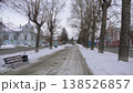 March 22 2026 Barnaul Russia Church of the Annunciation of the Blessed Virgin Mary covered in snow cold early spring cityscape religious architecture and winter atmosphere. 138526857