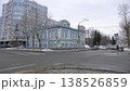 March 22 2026 Barnaul Russia Civil Registry Office Marriage Palace building covered in snow cold early spring cityscape urban architecture and winter atmosphere. 138526859