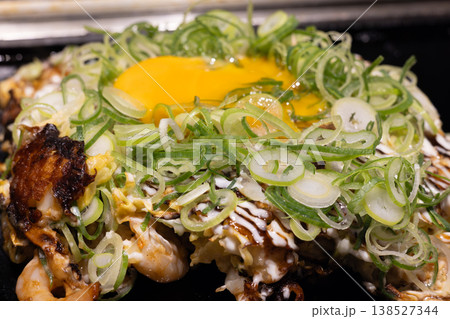美味しい九条ネギのお好み焼き 美味しい九条ネギのお好み焼き 138527344