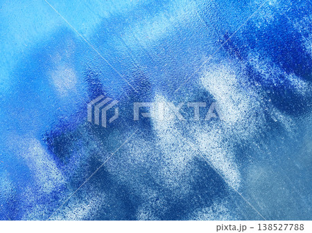 Blue oil paint abstract pattern texture background 138527788