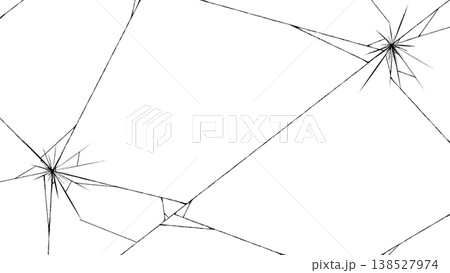 ひび割れた画面のイラスト 138527974