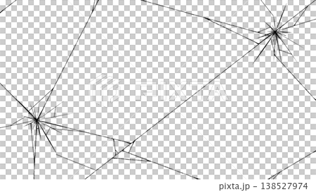 ひび割れた画面のイラスト 138527974