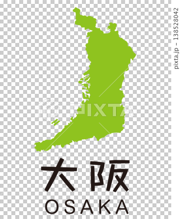 大阪地圖圖示 - 旅遊景點插圖素材 大阪地圖圖示 - 旅遊景點插圖素材 138528042