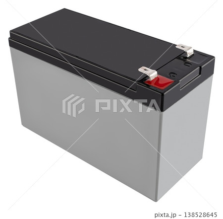 Gel battery for UPS and home uninterruptible power supply systems, isolated on a white background Gel battery for UPS and home uninterruptible power supply systems, isolated on a white background 138528645