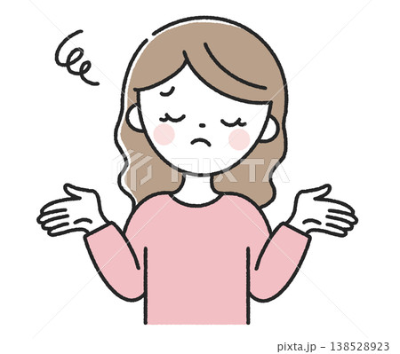 呆れる女性 呆れる女性 138528923