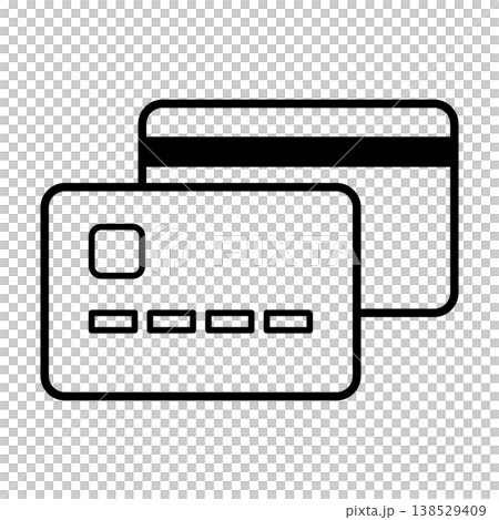 Credit card icon_vector illustration 138529409