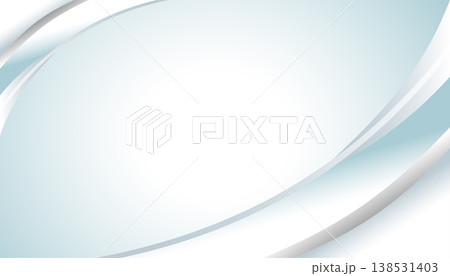 Abstract White Blue Curve Background with Soft Gradient and Clean Modern Design 138531403