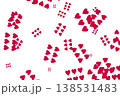パターン背景　ハートのパターン 138531483
