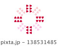 パターン背景　ハートのパターン 138531485