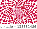パターン背景　ハートのパターン 138531486