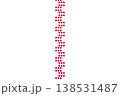 パターン背景　ハートのパターン 138531487
