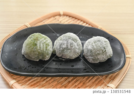 手作り和菓子 草餅 手作り和菓子 草餅 138531548