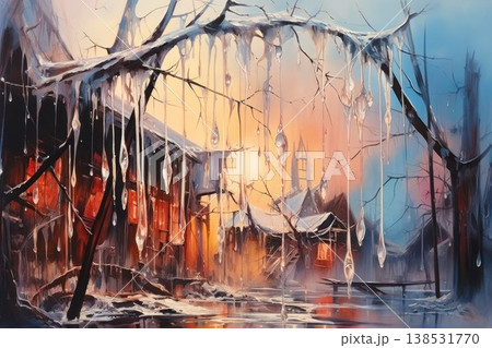 Icicles - Generative AI 138531770