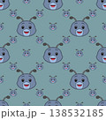 Seamless vector beetle pattern 138532185