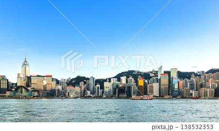 香港 ビクトリアハーバー 夕景 香港 ビクトリアハーバー 夕景 138532353