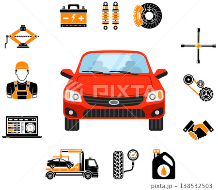 Car Service Infographics 138532503