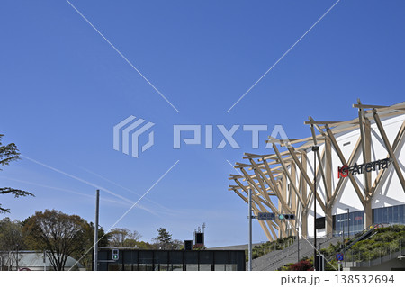 名古屋市の名城公園に建つ愛知国際アリーナ（IGアリーナ） 138532694