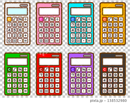 計算機のイラスト素材セット4 138532980