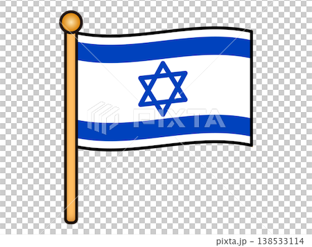 Israeli flag illustration material 5 Israeli flag illustration material 5 138533114