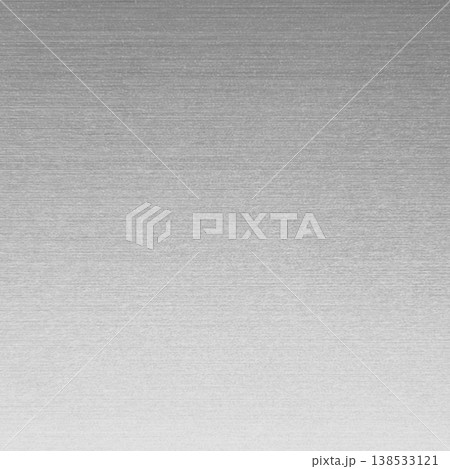 明るい銀色に輝くヘアライン仕上げのテクスチャ素材の正方形の背景画像2a 138533121