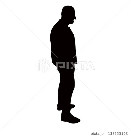 a man body silhouette vector 138533198