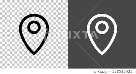 Simple map pin icon illustration Simple map pin icon illustration 138533423