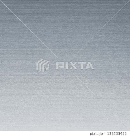 明るいシルバーに輝くヘアライン仕上げのテクスチャ素材の正方形の背景画像2b 138533433