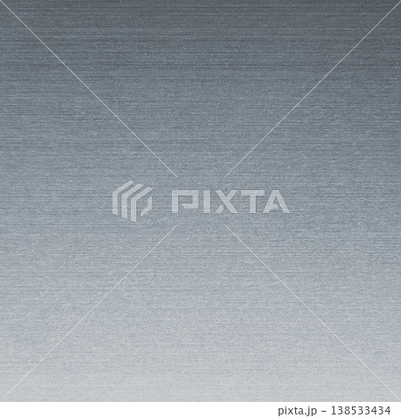 シルバーに輝くヘアライン仕上げのテクスチャ素材の正方形の背景画像2a 138533434