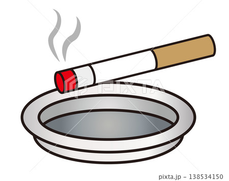 煙草と灰皿のイラスト素材 煙草と灰皿のイラスト素材 138534150