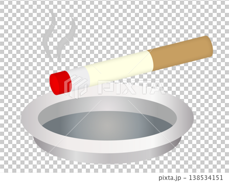 煙草と灰皿のイラスト素材2 138534151